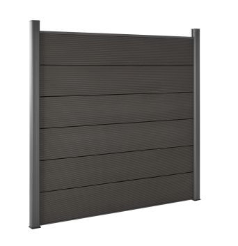 WPCKomplettset Sichtschutzzaun mit XL Dielen Mondesi