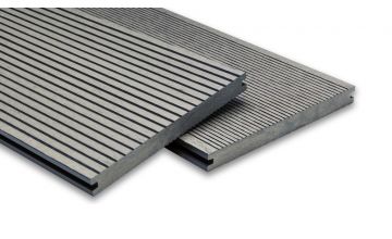 Breitdiele Massiv XL Diele (hellgrau) -beidseitig- 20 x 200 mm