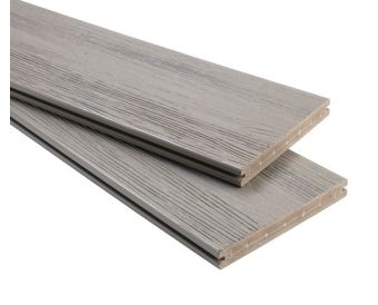 PVC Massivdiele (Antique / Black) - einseitig - 25x200mm