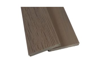 Pool-Diele Ummantelt dunkelbraun - beidseitig - 22X143MM