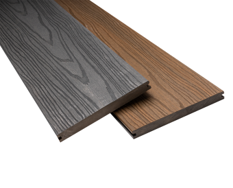 Breitdiele Massiv grau/braun Co-Extruded 20x200mm